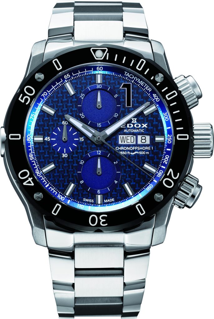 EDOX クロノオフショア1 クロノグラフ オートマティック 01122-3M-BUIN1