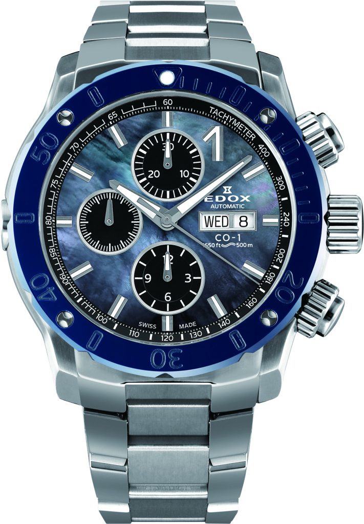 EDOX クロノオフショア1 クロノグラフ オートマティック 01122-3BU3M-NANIN