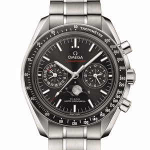 OMEGA ムーンフェイズ コーアクシャル マスター クロノメータ クロノグラフ 44.25mm 304.30.44.52.01.001