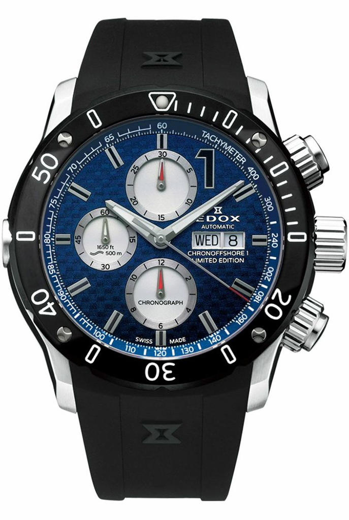 EDOX クロノオフショア1 クロノグラフ オートマティック 01122-3-BUIN2