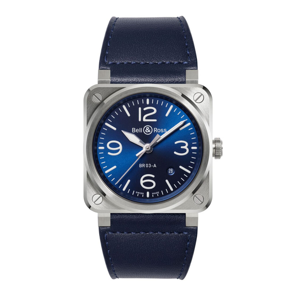 Bell & Ross BR03 BLUE STEEL BR0392-BLU-ST/SCA